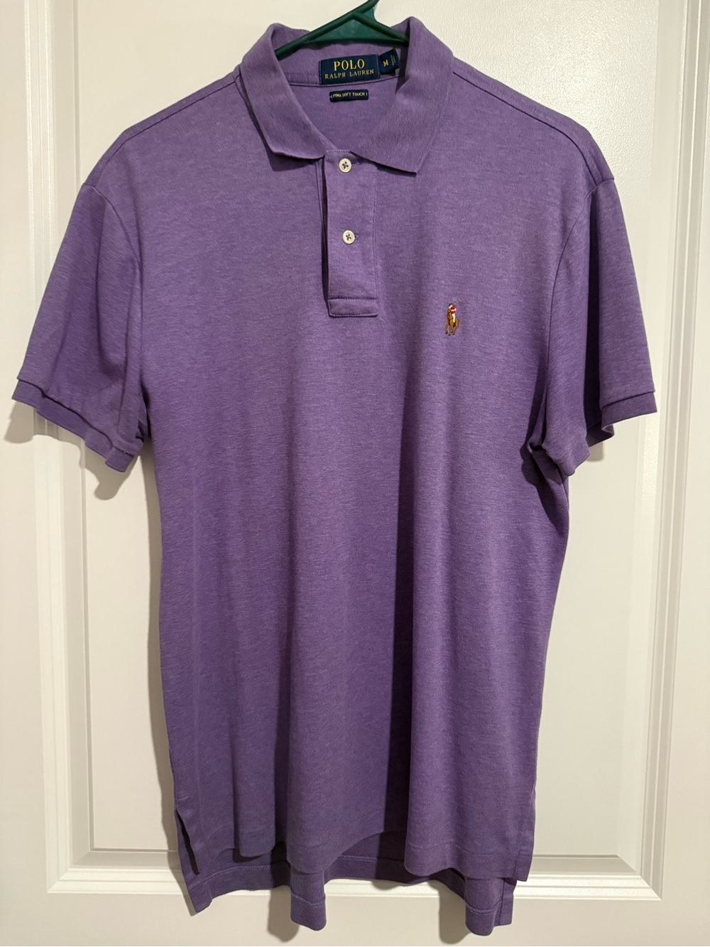 Polo by Ralph Lauren Purple Short-Sleeve Mesh Polo